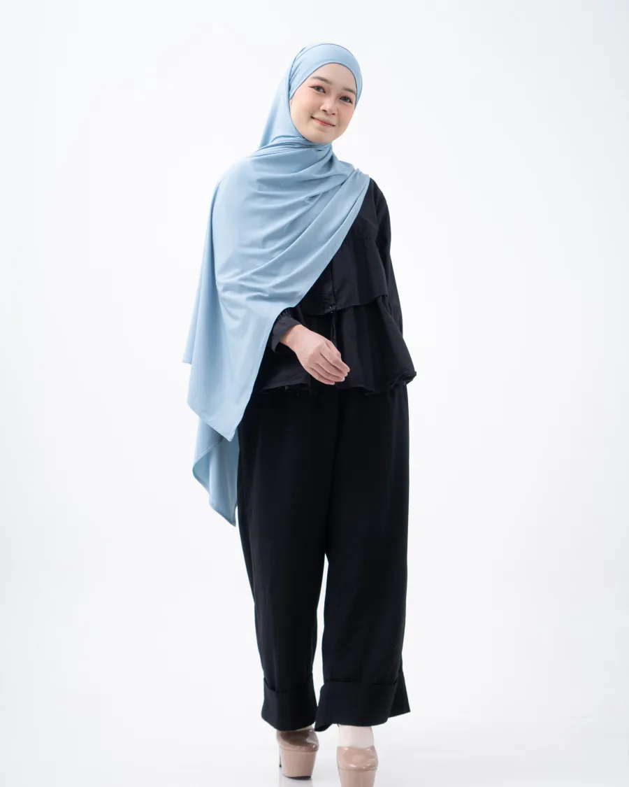 Aura Pashmina Bandana in Dusty Blue